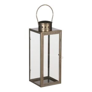 Arzilla Laterne Gold von Mica Decorations – modernes Design aus Metall