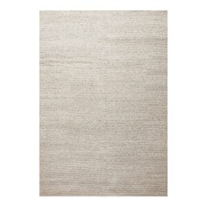 Mandi Teppich Elfenbein – handgewebt, 160x230 cm, aus Wolle und Baumwolle