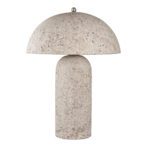 Astley Tischlampe Beige/Grau – elegante Pappmaché Lampe