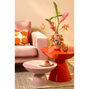 Celin Beistelltisch Orange von Mica Decorations – stilvolles Eisenmöbel