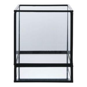 Talia Windlicht - eleganter Hurricane Kerzenhalter aus Metall und Glas