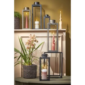 Arzilla Laterne Gold von Mica Decorations – modernes Design aus Metall