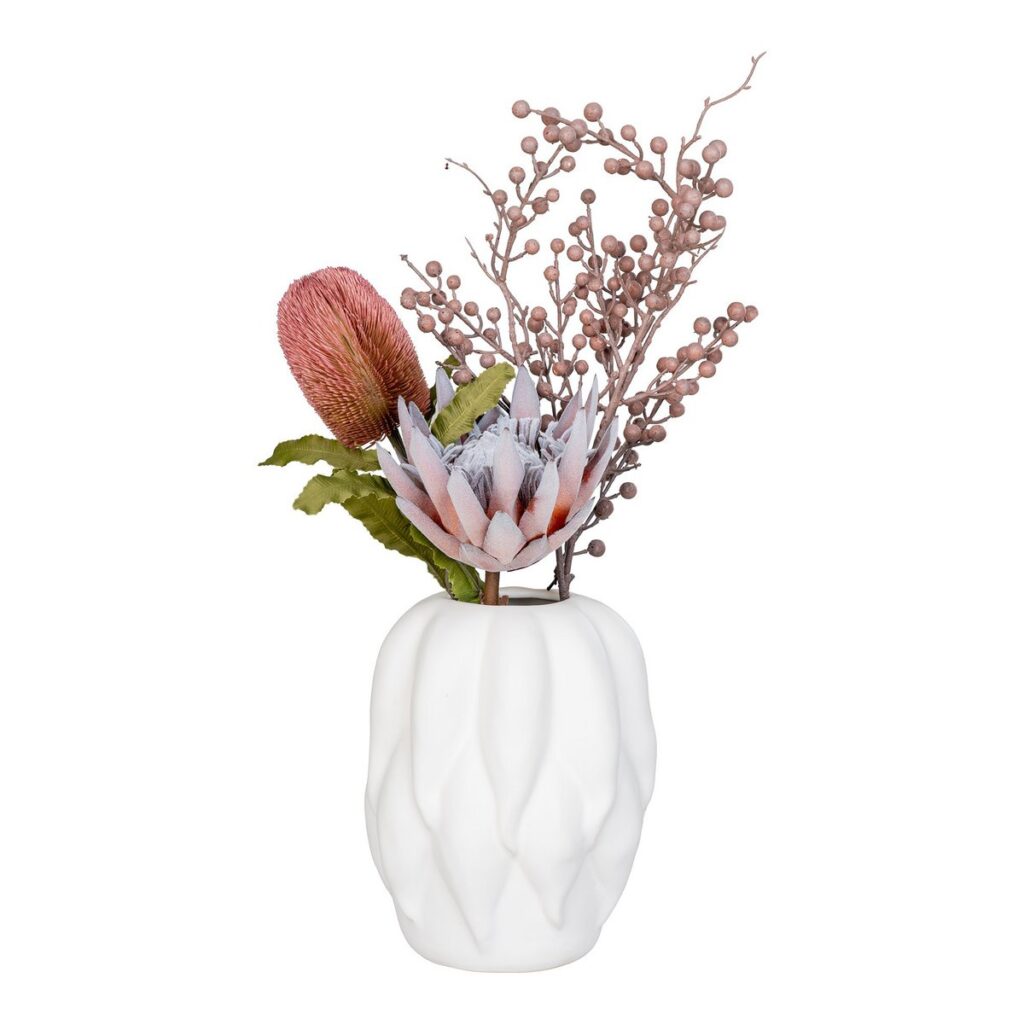 Jina Vase Cremeweiß - elegante Keramikvase in beige