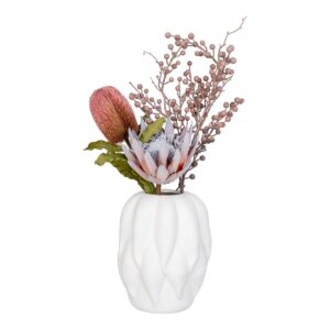Jina Vase Cremeweiß - elegante Keramikvase in beige