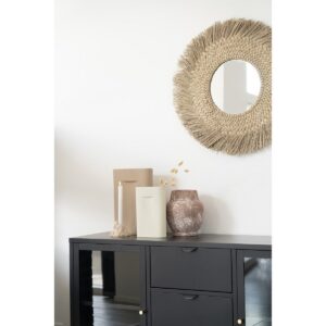 Vena Vase Grau - elegante Keramikvase in grau