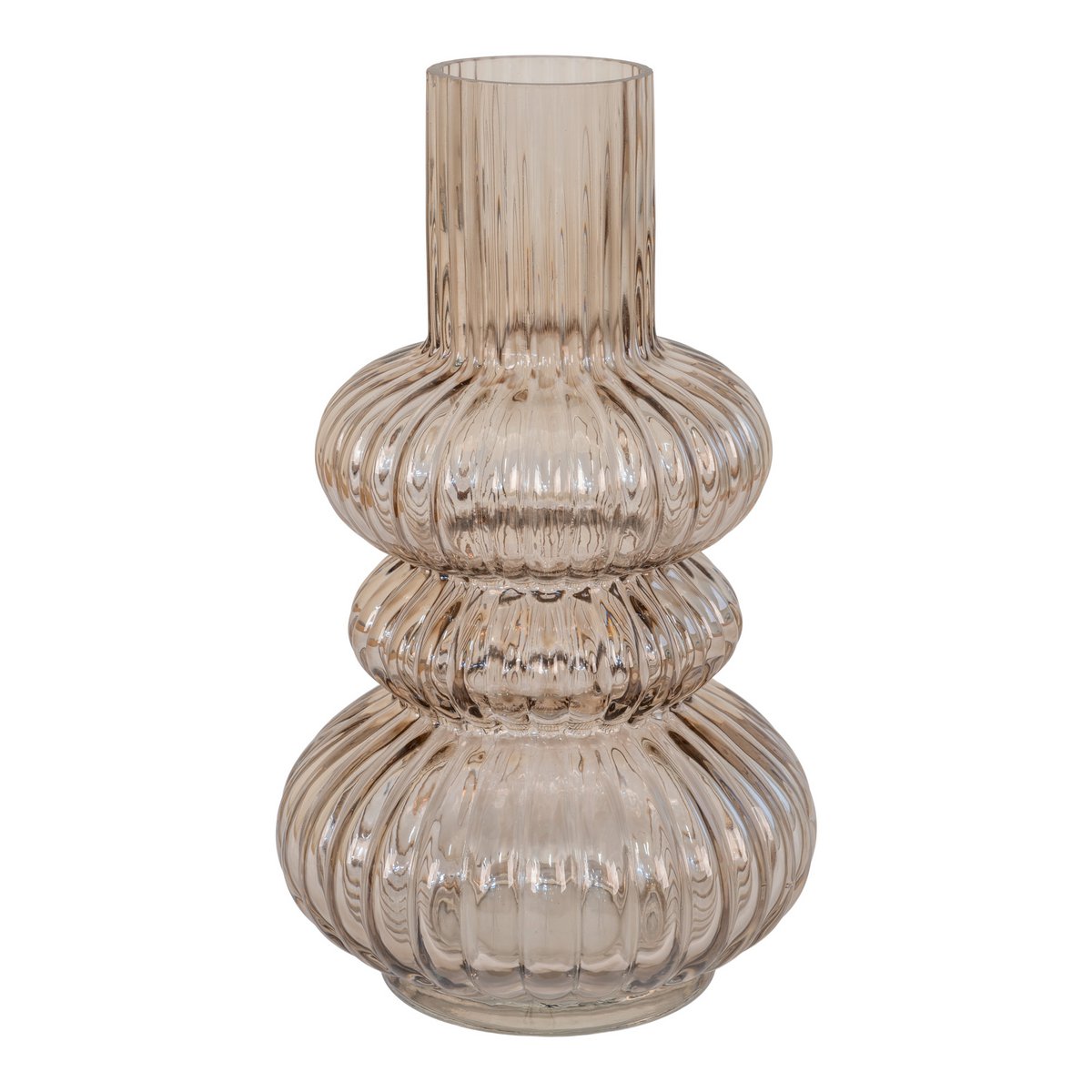 31e46f07-622f-42e5-bc01-b9ad6319e964_1200x1200_fill.jpg Zeli Vase Braun aus mundgeblasenem Glas mit rauchfarbener Oberfläche