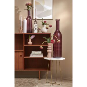 Jana Vase Bordeaux von Mica Decorations - elegante Glasvase