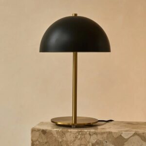 Lola Tischlampe Schwarz/Gold - elegantes Metalldesign