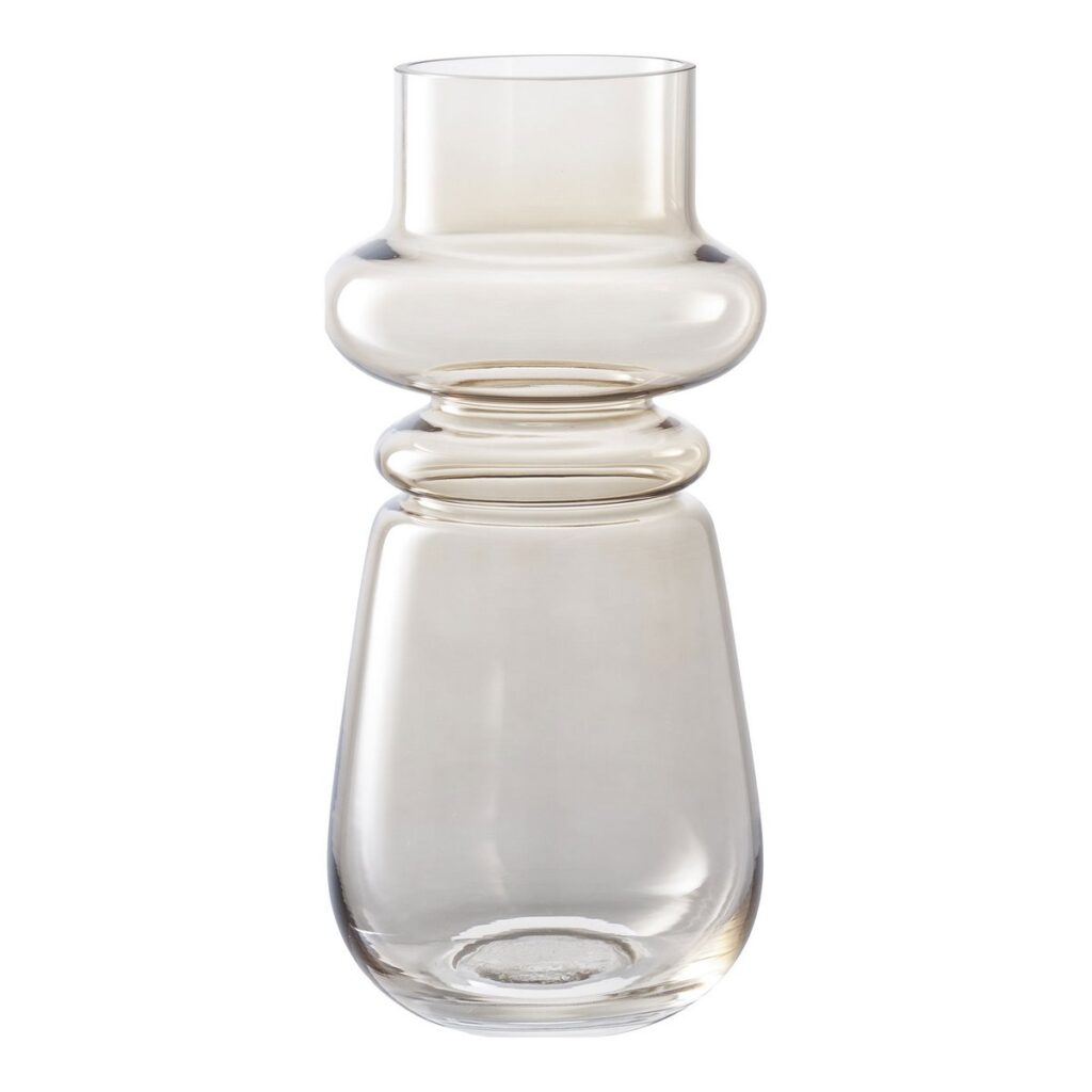 Fria Vase Transparent - rauchbraunes Glas, elegantes Design