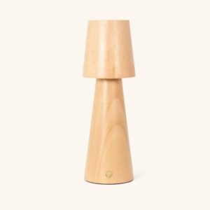 Lusa Tischlampe Hellbraun - kabellos und dimmbar