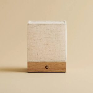 Zano Tischlampe Hellbraun - kabellose LED-Lampe mit dimmbarer Funktion