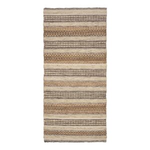 Morina Flurläufer Natur - handgewebt aus Jute und Wolle, 80x180 cm