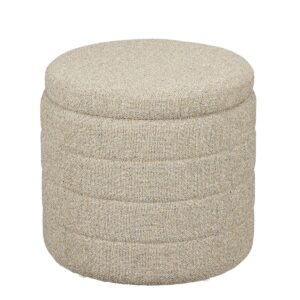 Tina Pouf Beige - vielseitiger Sitzpouf mit Stauraum