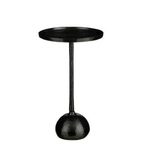 Colin Beistelltisch Black von Mica Decorations – eleganter Beistelltisch mit runder Platte