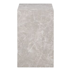 Prager Beistelltisch Marmoroptik - elegantes Design in Beige