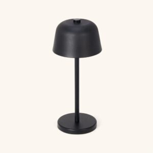 Asta Tischlampe Schwarz - elegante, kabellose Tischlampe mit dimmbarer LED-Technologie