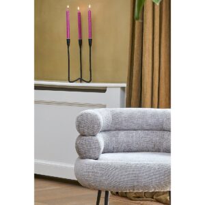 Mirina Kerzenhalter Schwarz von Mica Decorations – stilvoller Kerzenständer aus Aluminium