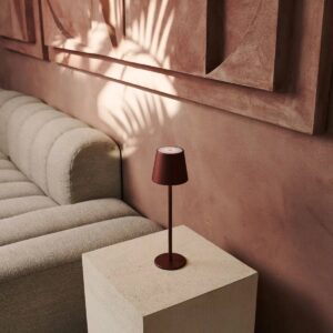 Jasper Tischlampe Bronze - kabellose, dimmbare Lampe mit 3 Lichtmodi