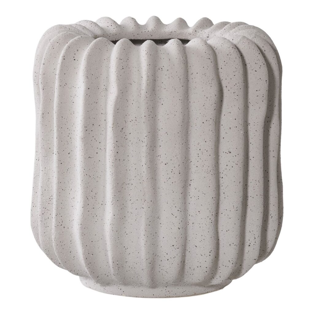 Rinas Vase Grau - elegante Keramikvase mit grauem Design