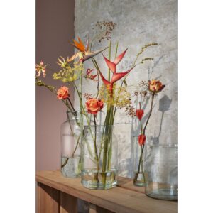Vera Vase Transparent von Mica Decorations aus recyceltem Glas