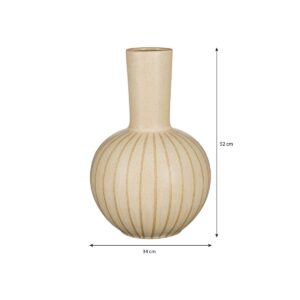 Lomo Tischlampe Beige von Mica Decorations, modernes Design aus Keramik