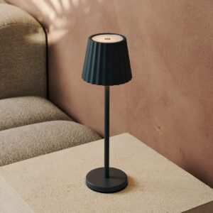 Maya Tischlampe Schwarz - kabellos und dimmbar