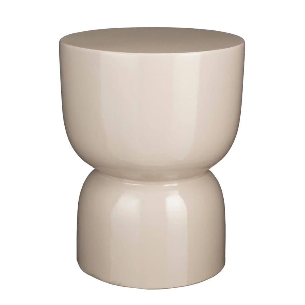 Odin Beistelltisch Beige von Mica Decorations – moderner Zementtisch