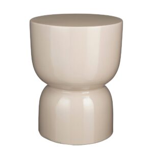 Odin Beistelltisch Beige von Mica Decorations – moderner Zementtisch