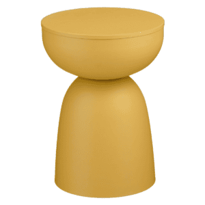 Elliott Beistelltisch Gelb von Mica Decorations – runder Eisen Beistelltisch