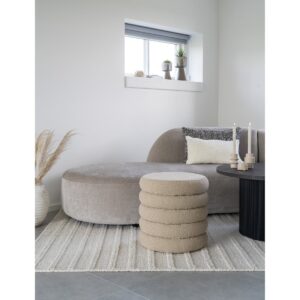Zain Pouf Beige - vielseitiger Pouf mit Stauraum