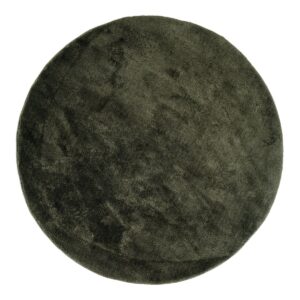 Mia Teppich Dunkelgrün - runder Teppich aus Polyester, Ø160 cm