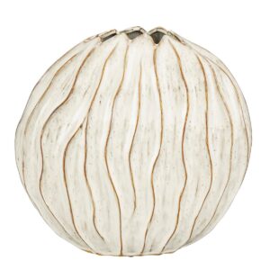 Jovi Vase Weiß - elegante Keramikvase mit glasiertem Finish