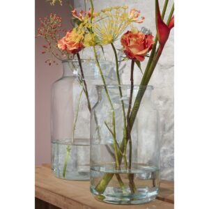 Sora Vase Transparent von Mica Decorations - stilvolle Glasvase für große Blumensträuße