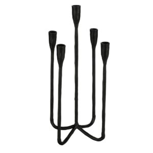 Crisi Kerzenhalter Schwarz von Mica Decorations, stilvolles Design aus Aluminium