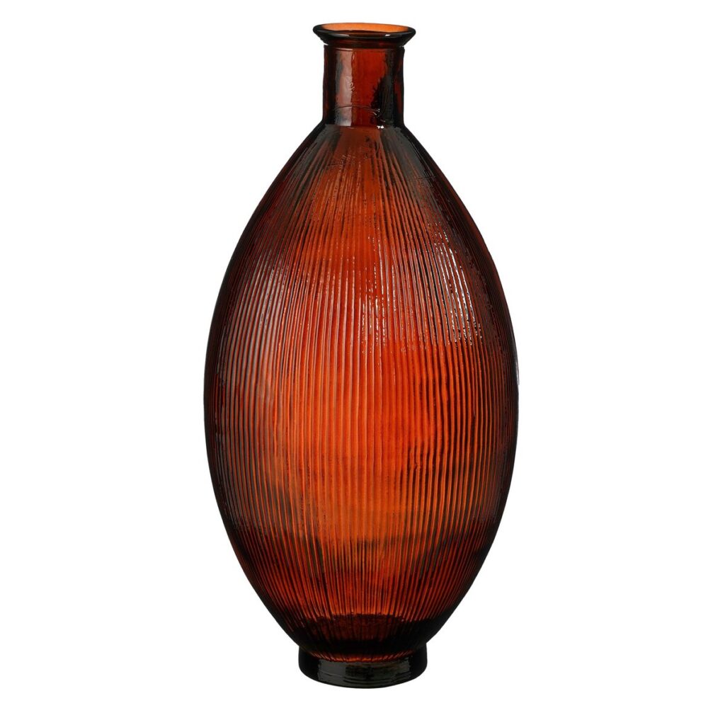 Barin Vase Mahagoni - stilvolle Flaschenvase aus Glas