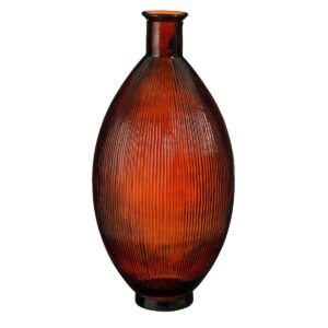 Barin Vase Mahagoni - stilvolle Flaschenvase aus Glas