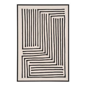 Lipari Leinwandbild Beige/Schwarz - stilvolle Wanddekoration aus Segeltuch