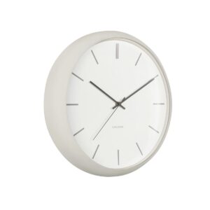 Luna Wanduhr Weiß von Karlsson – modernes Design aus Eisen