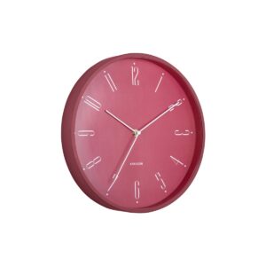 Arla Wanduhr Rot von Karlsson - elegante Wanduhr mit schlichtem Design