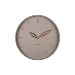 Blumin Wanuhr Beige – elegante Wanduhr mit klassischem Design und Blütenblatt-Zeigern