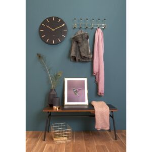 Freya Wanduhr Schwarz von Karlsson – moderne Wanduhr aus Stahl