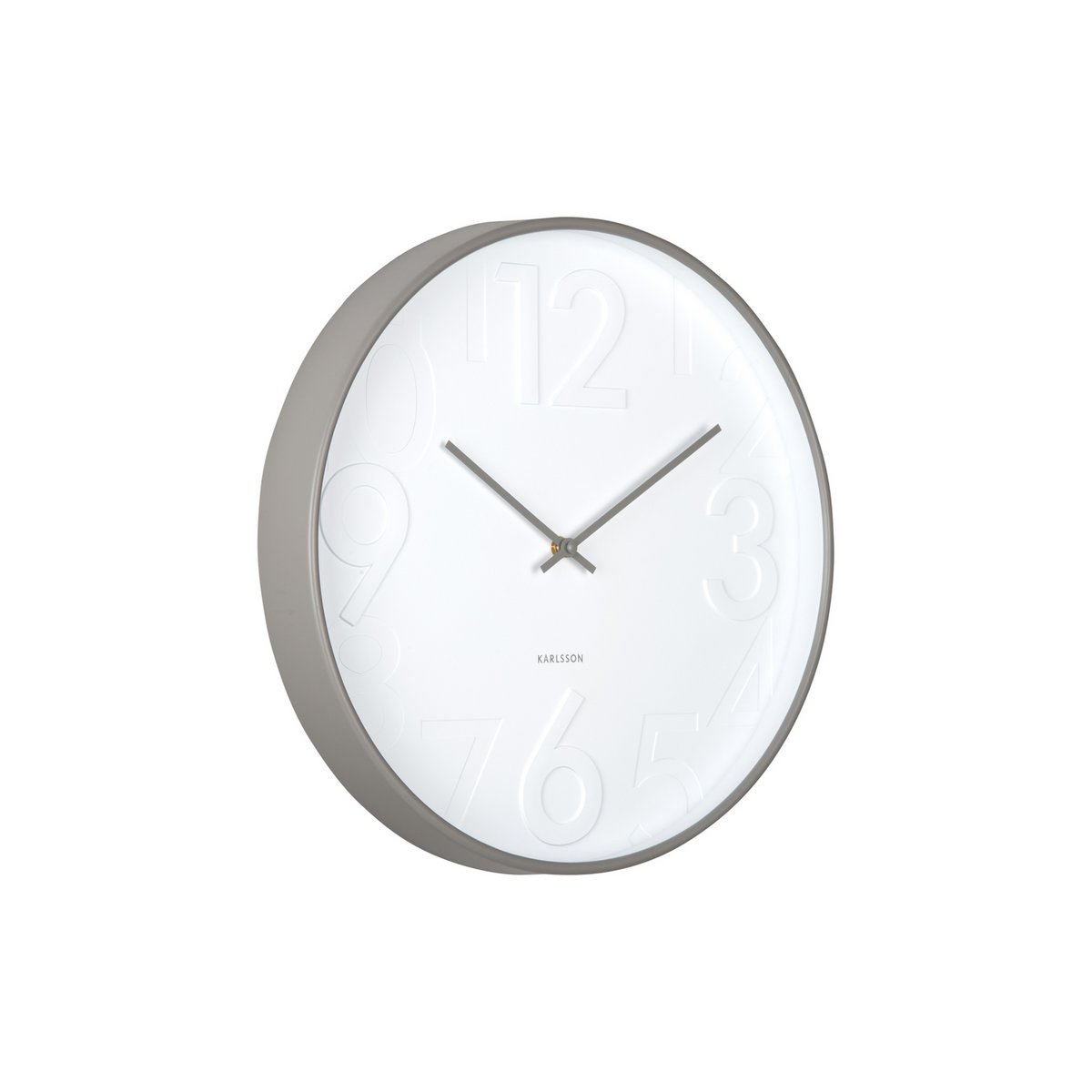 28194779-d3fe-4b18-8add-4ce238f65b29_1200x1200_fill.jpg Ambia Wanduhr Grau/Weiß - Minimalistisches Design