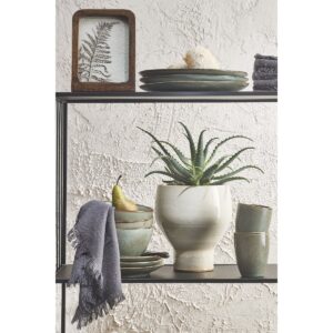 Mindy Geschirrset Grün - handgefertigte Keramik für stilvolle Mahlzeiten