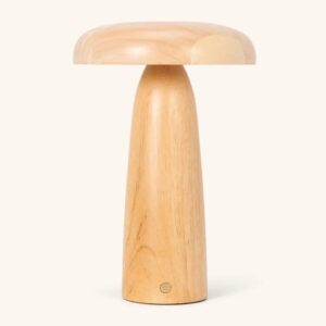 Lennart Tischlampe Hellbraun - kabellos und dimmbar