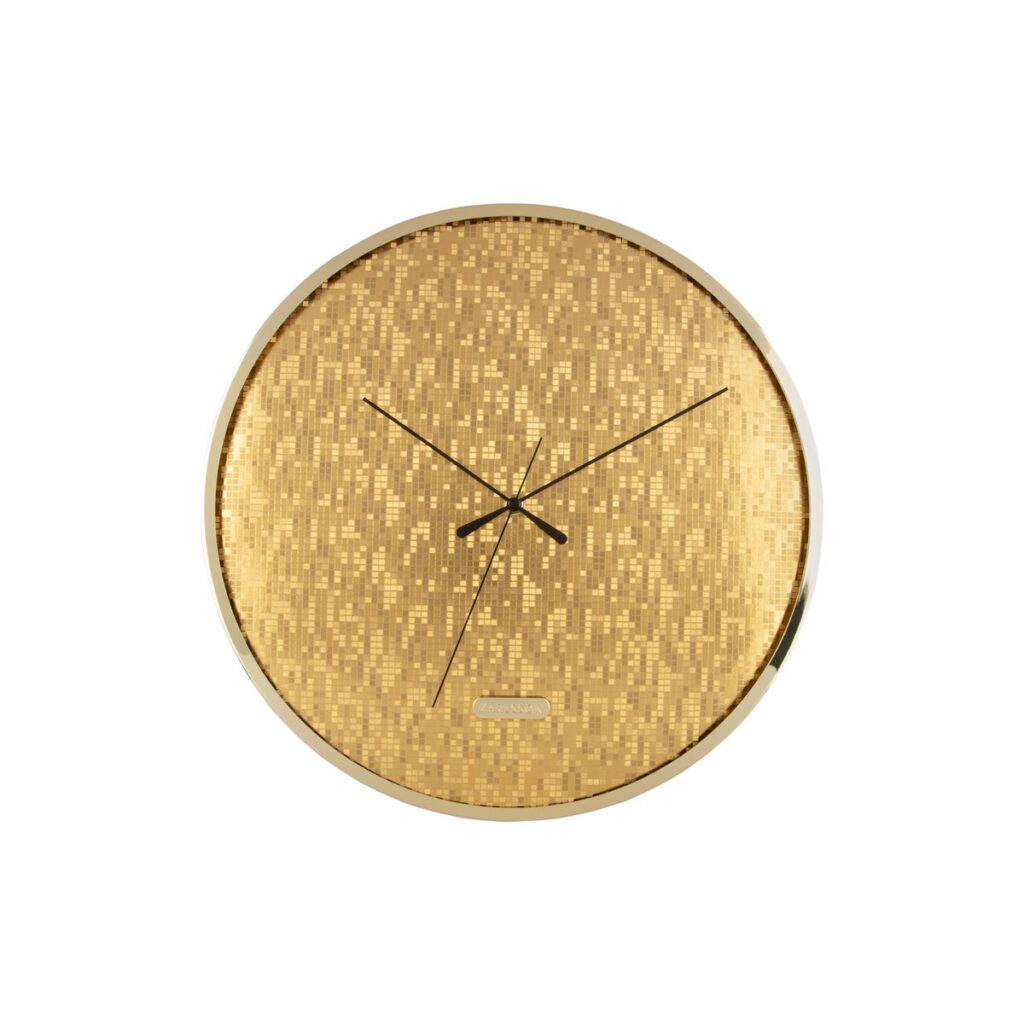 Miro Wanduhr Gold von Karlsson – elegante Wanduhr aus Eisen