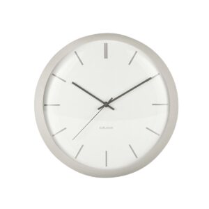 Luna Wanduhr Weiß von Karlsson – modernes Design aus Eisen