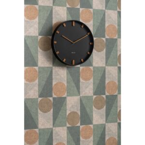 Talia Wanduhr Schwarz von Karlsson – elegante Wanduhr mit minimalistischen Design