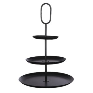 Zelia Etagere Schwarz von Mica Decorations - eleganter Ständer für Snacks
