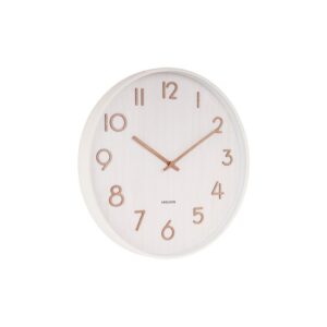Verona Wanduhr Weiß von Karlsson – elegante Wanduhr aus Walnussholz