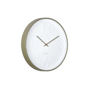 Blance Wanduhr Weiß/Grün von Karlsson – minimalistisches Design